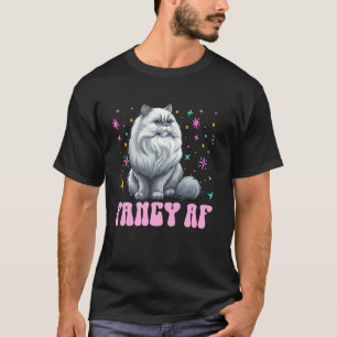 Camiseta Gato Persa CHIQUE DE MAIS Roupas engraçadas para d