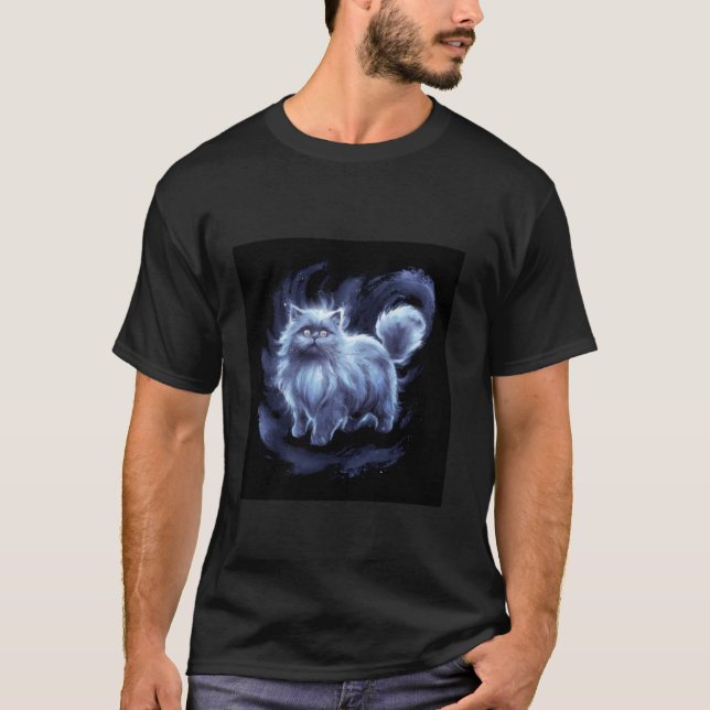 Camiseta Gato Persa Colorido (Frente)