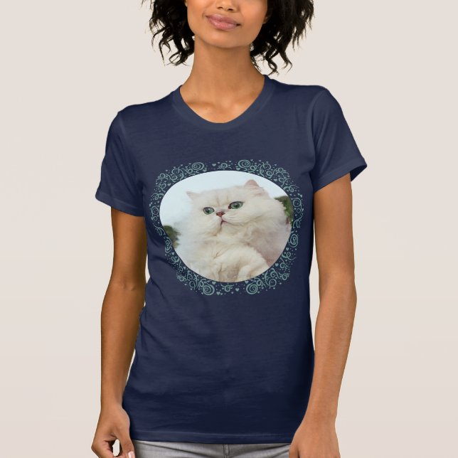 Camiseta Gato Persa com Olhos de Jade (Frente)