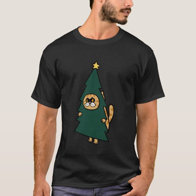 Camiseta Gato Persa de Natal (Frente)