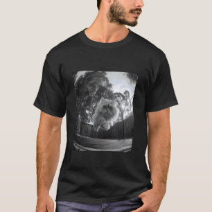 Camiseta Gato Persa Engraçado Pulando no Trampolim Amante d