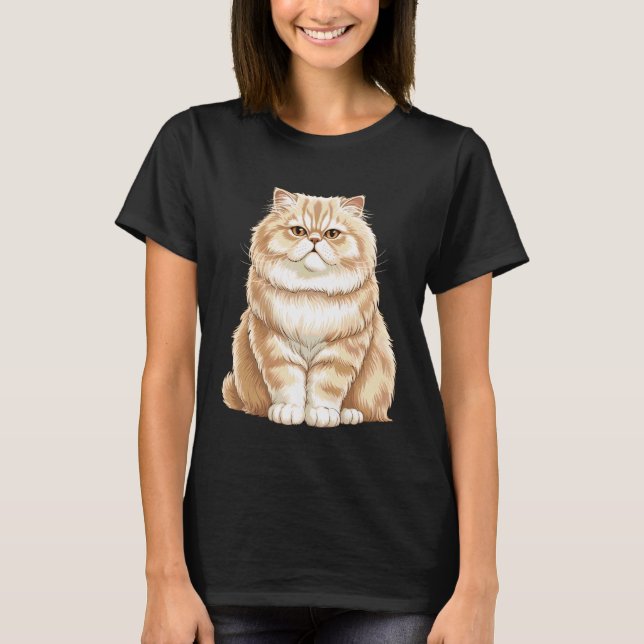 Camiseta Gato Persa Fofo (Frente)