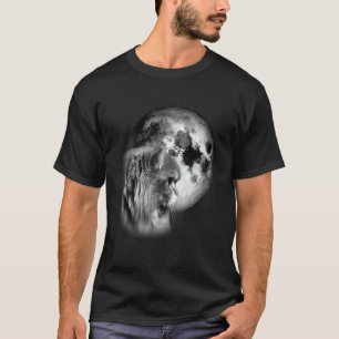 Camiseta gato persa fofo com gato lua