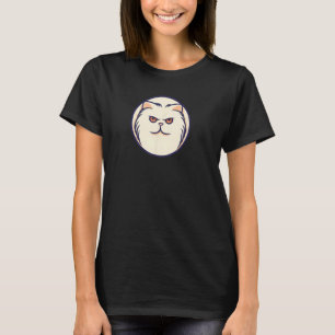 Camiseta Gato Persa Minimalista, Amo Gatos