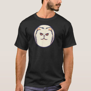 Camiseta Gato Persa Minimalista, Amo Gatos