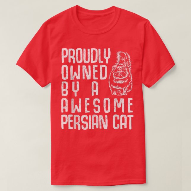 Camiseta Gato Persa Orgulhoso (Frente do Design)