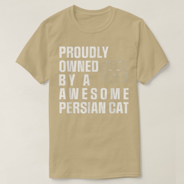 Camiseta Gato Persa Orgulhoso  (Frente do Design)