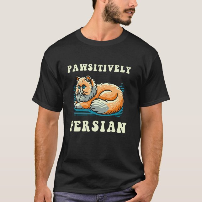 Camiseta Gato Persa Pawsitivamente (Frente)
