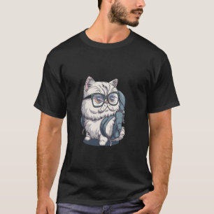 Camiseta Gato Persa Volta às Aulas Primeiro Dia de Aula Men