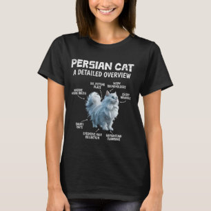 Camiseta GATO PERSIANO UMA VISÃO GERAL DETALHADA Gato Persa