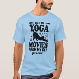 Camiseta Gato Personalizado Nome Piadas de Yoga Am