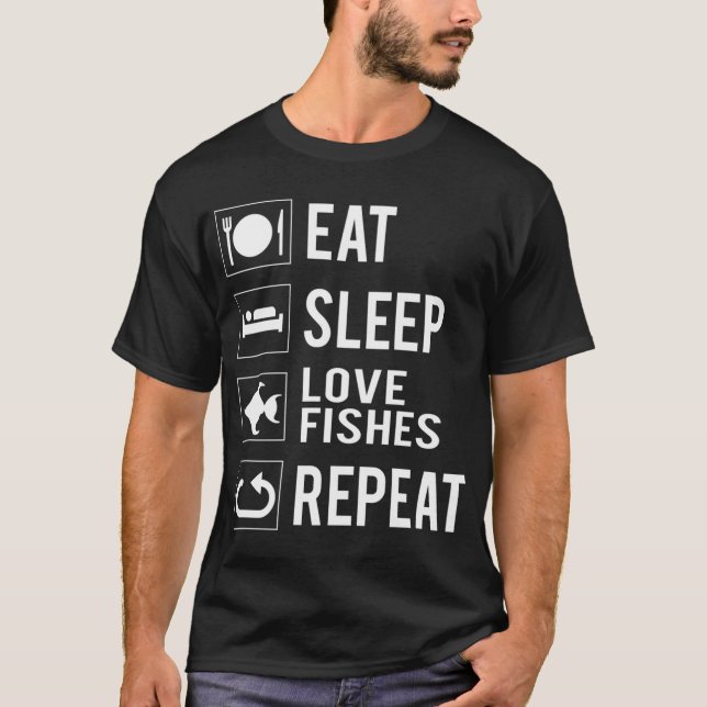 Camiseta Gato pescando com vara de pescar (Frente)