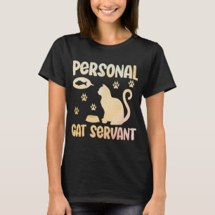 Camiseta Gato Pessoal Servidor de Cama de Aquarela Animal