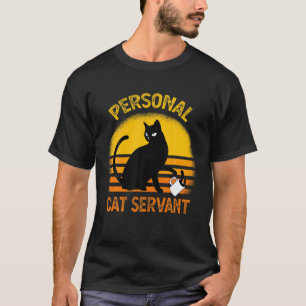 Camiseta Gato Pessoal Servo Vintage Retrô Engraçado Pão Gat