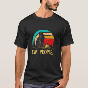 Camiseta Gato Pessoas Eu Mulheres Gato Meowy Preto
