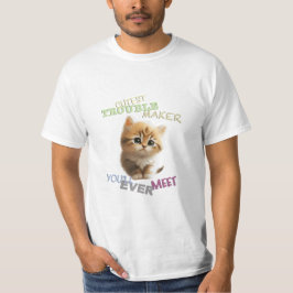 Camiseta Gato Pet Cuttest Troubleshoot Maker Engraçado Ador