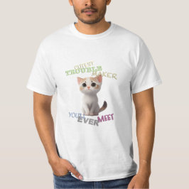 Camiseta Gato Pet Cuttest Troubleshoot Maker Engraçado Ador