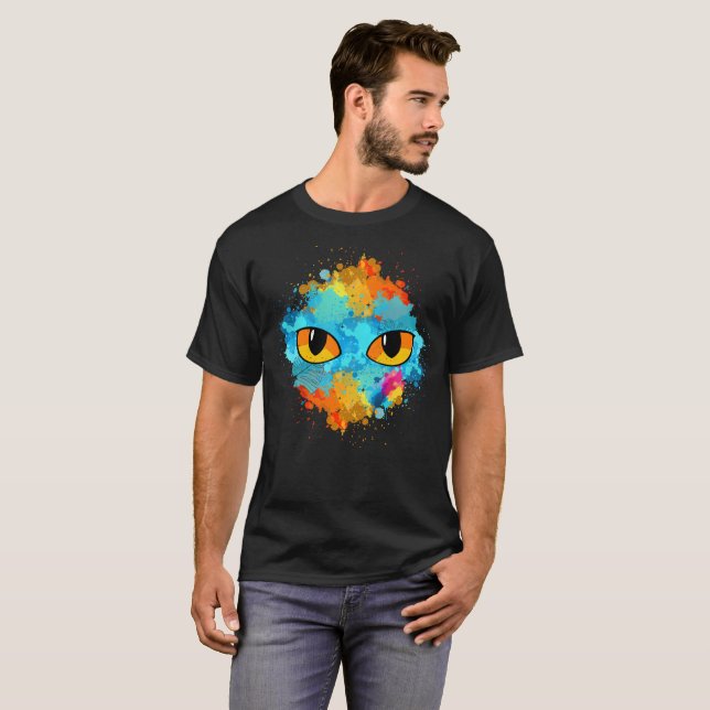 Camiseta Gato Pew Pew Madafakas Halloween Retro Vintage (Frente Completa)