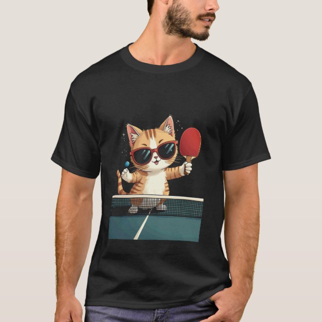Camiseta Gato Ping Pong (Frente)