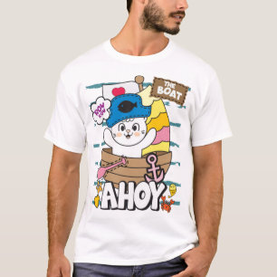 Camiseta Gato-pirata bonito