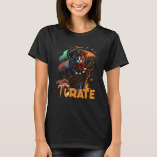Camiseta Gato Pirata do Dia do Pi 3 14 Professor de Matemát