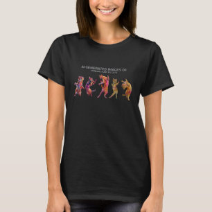 Camiseta Gato Pop Karate Dançando Kung Fu Cats Ai Gerado A