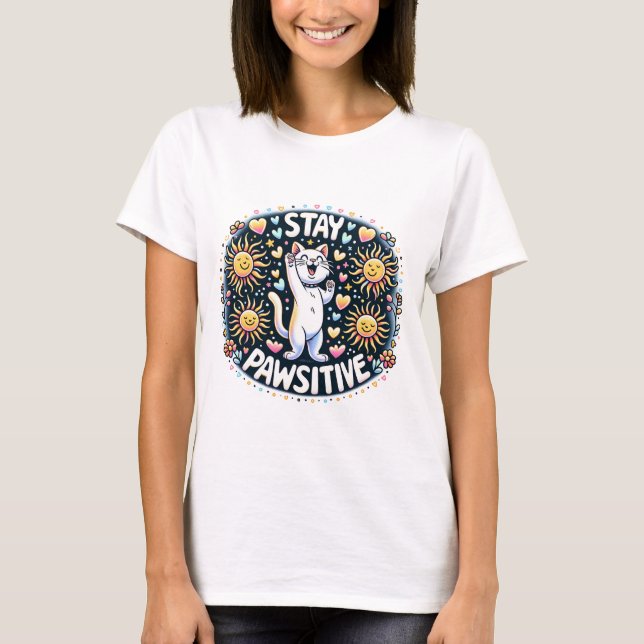 Camiseta Gato Positivo (Frente)