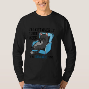 Camiseta Gato Preguiçoso Eu Vou Superá-Lo Eu Só Preciso Ser