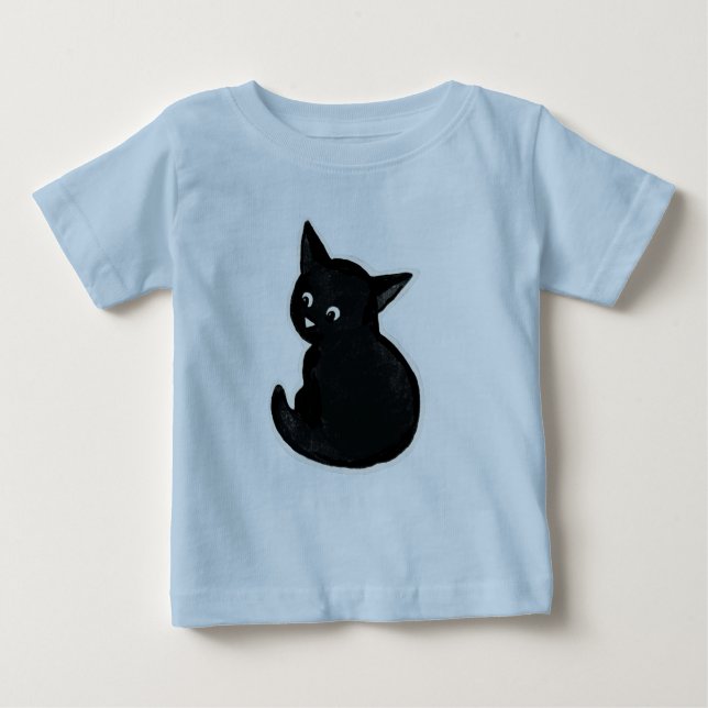 Camiseta Gato preto (Frente)