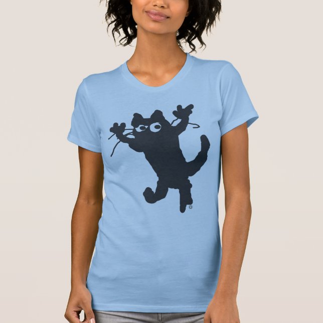 Camiseta gato preto (Frente)