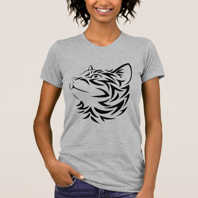 Camiseta gato preto (Frente)
