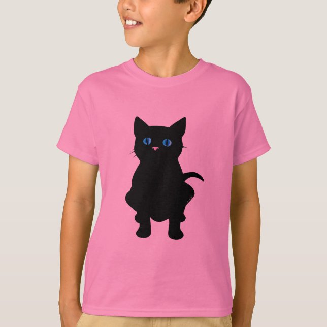 Camiseta Gato preto (Frente)