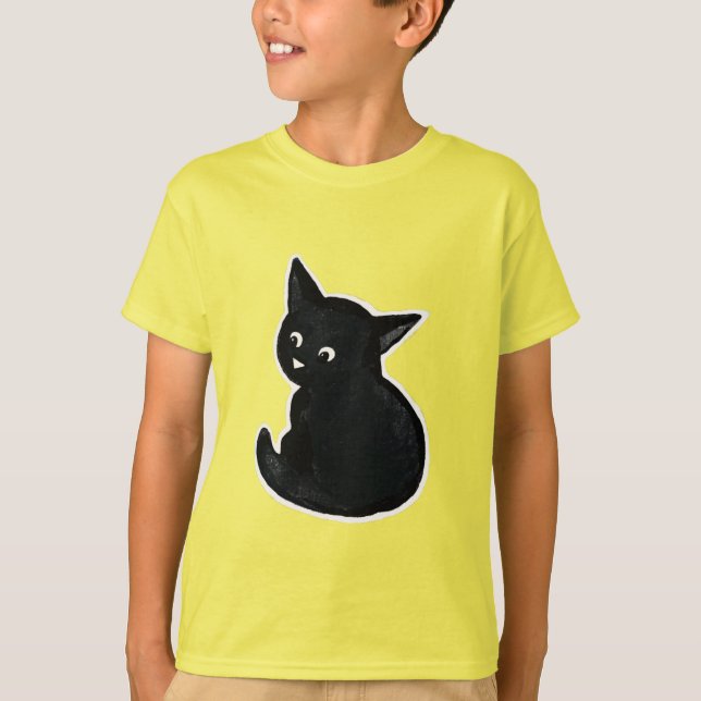 Camiseta Gato preto (Frente)