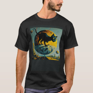 Camiseta Gato Preto Ataca Planeta 1