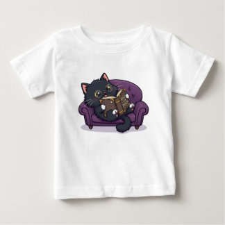Camiseta Gato Preto Bonito e Negro e Espelho Storey