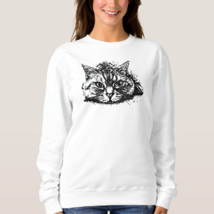 Camiseta Gato Preto Branco Personalizado Gráfico da Mãe Fot