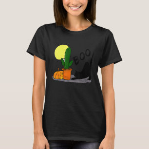 Camiseta Gato Preto Cara Meow Boo Dia das Bruxas