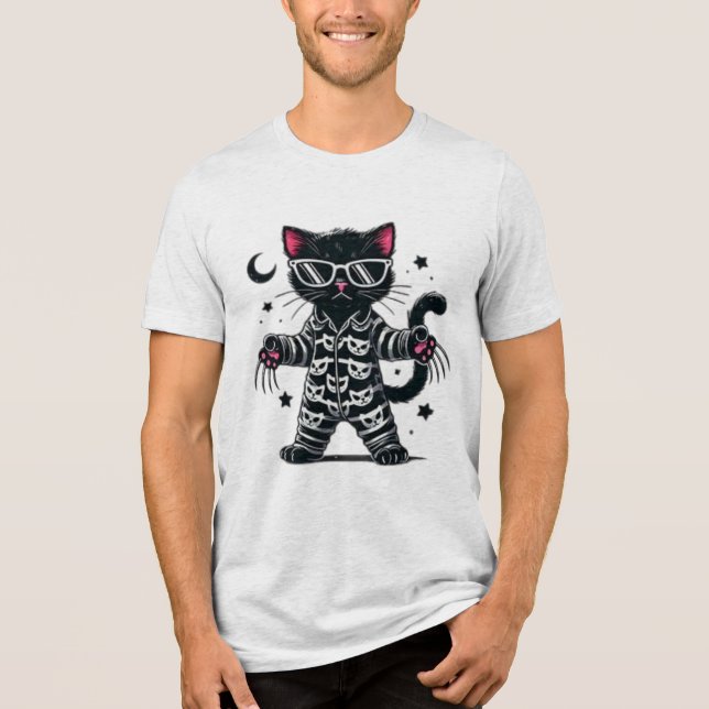Camiseta Gato Preto Cinto (Frente)