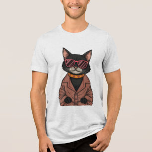 Camiseta Gato Preto Cinto