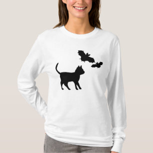 Camiseta Gato Preto com Bat