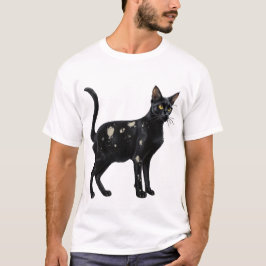 Camiseta Gato Preto com Branco 2