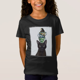Camiseta Gato Preto com Teacups e Blackbird