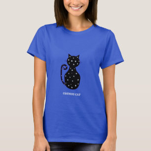 Camiseta Gato Preto Cute Cosmos
