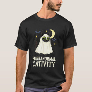 Camiseta Gato Preto da Atividade Paranormal em Fantasia de
