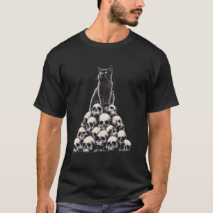 Camiseta Gato Preto Dark Gothic