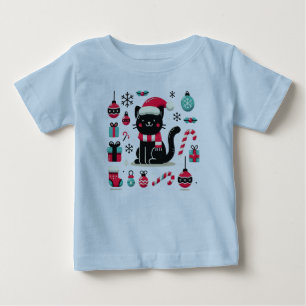 Camiseta Gato Preto de Natal