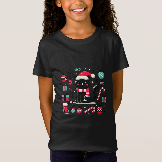 Camiseta Gato Preto de Natal (Frente)