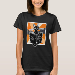 Camiseta Gato Preto do Halloween Retrô Como Controlar Human