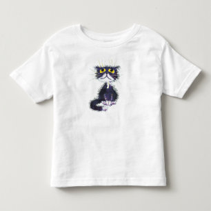 Camiseta Gato preto e branco