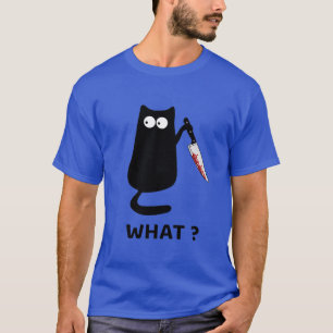 Camiseta Gato Preto Engraçado Presente de Gatinho Suspiciou